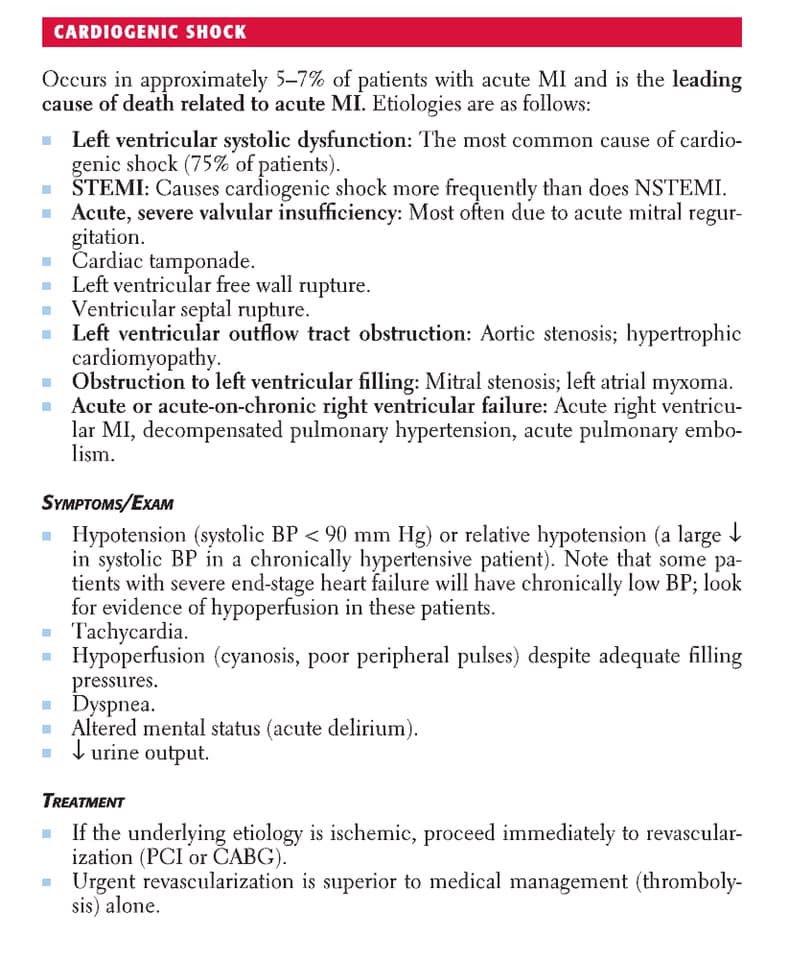 VERY IMPORTANT MCQs. ON CARDIOGENIC SHOCK - NEET PG - Www.MedicalTalk ...